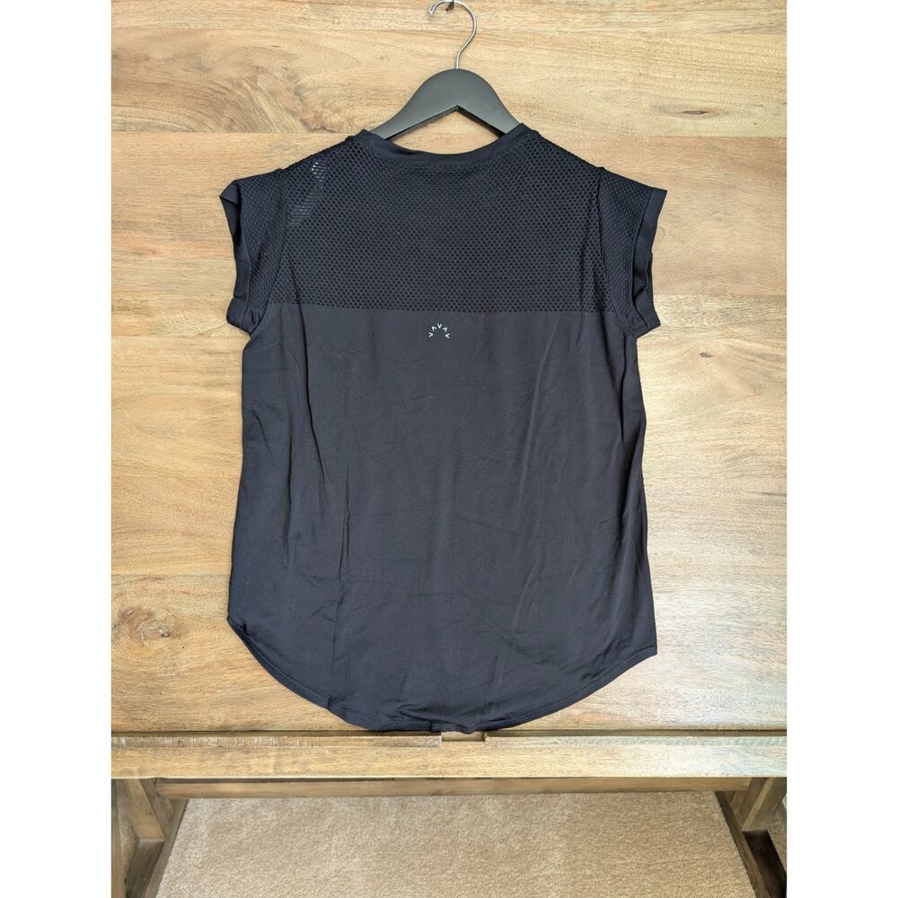 Varley Carley Top Womens 2XS/XS Black Mesh Detail Seamless Knit Lightweight NWT - Picture 2 of 5